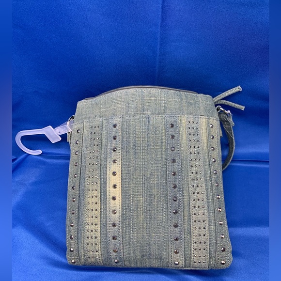 Bling green blue grey color bag with rhinestones (PB2) - Picture 2 of 6